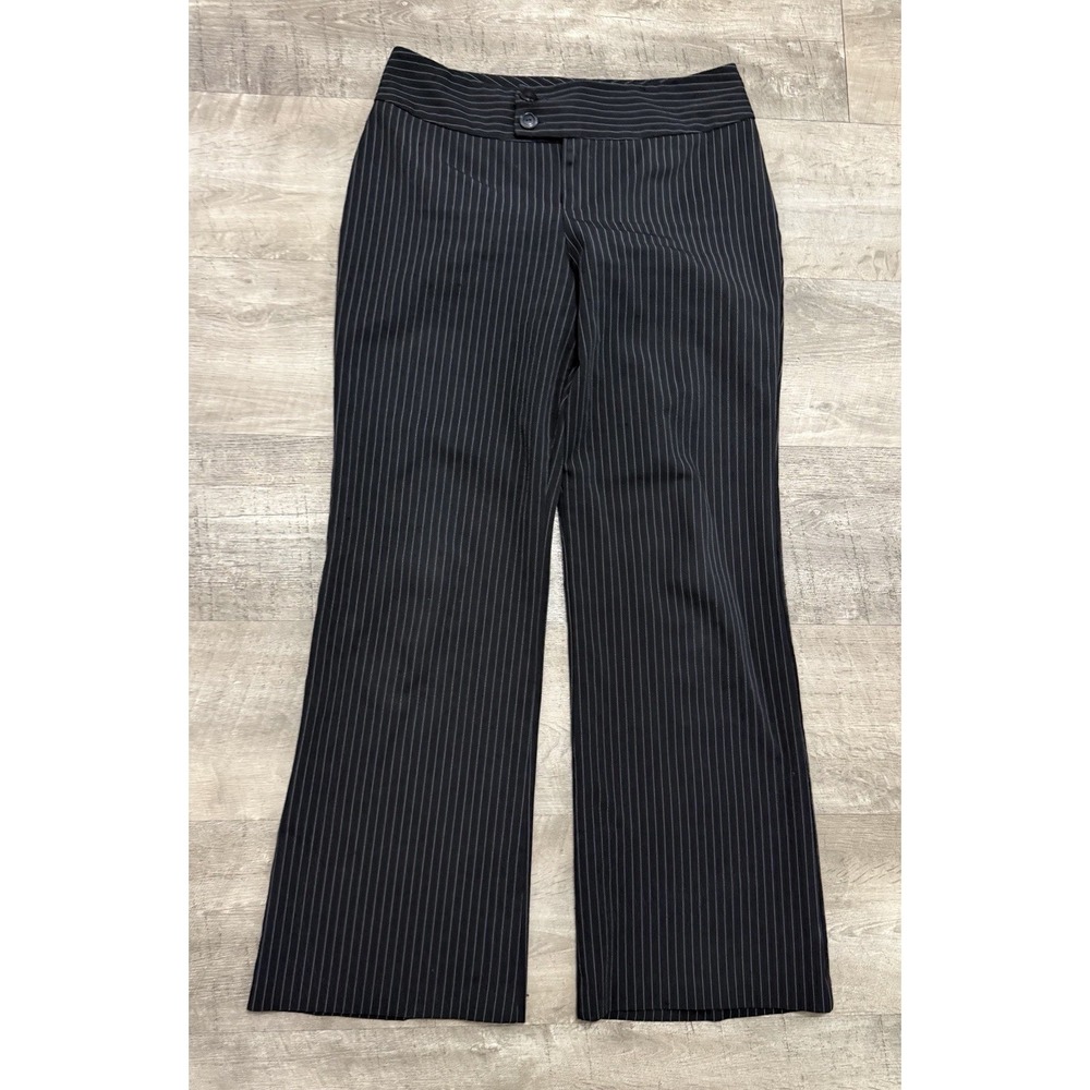 Vtg Iz Byer Y2K Pinstripe Pants Trousers Goth Grunge Career Office Preppy Sz 11